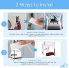 Four Corner Post Elegant Mosquito Net Bed Canopy Set White Full queen king