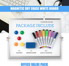 Dry Erase White Board  Cazeyoo Magnetic Desktop Whiteboard 16 X 12inch With Stan