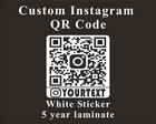 Custom Instagram Qr Code Labels Printed 1  - 12   choose Size   vinyl Stickers 