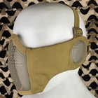 New Bravo Airsoft Tactical V3 Strike Metal Mesh Face Mask - Tan