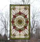 20  X 34  Tiffany Style Stained Glass Window Panel  Hf50