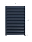 Louvered Fence Panel L 5  X H 6  Ft  screen  