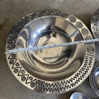 14 5    12 5    6 5    Wilton Armetale Reggae Bowls Spoon Fork Tribal Set Of 5 Pewter