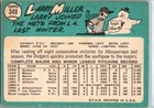1965 -larry Miller- Topps Autograph signed auto Baseball Card  349 Ny Mets