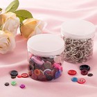 15 Pack 6oz Clear Plastic Jars Wide-mouth Storage Containers refillable Empty