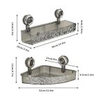 Bathroom Wall Mounted Shower Caddy Shelf Corner Organizer Bath Storage Rack