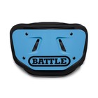 Battle Premium Football Back Plate  Columbia Blue  Youth