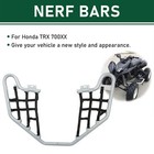 For Honda Trx 700xx 08-09 Pair Foot Rest Aluminium Silver Nerf Bars W black Nets