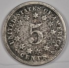 1868 Shield Nickel   Error   Date Struck Over  ball    Vg    200541