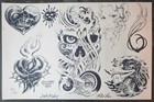 Rare 1995 Vintage Jack Rudy  Filip Leu Traditional 6 Sheet Tattoo Flash Set 