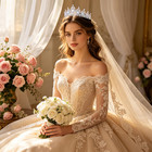 Crystal Wedding Crown Queen Tiara Bride Crowns For Women Rhinestone Princess Bir