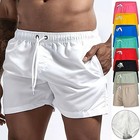 Men Swim Shorts 2 Pockets Swimming Trunks Cargo Beach Suit Board Wear New Colors