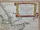 East Africa 1655 Nicolas Sanson Unusual Large Antique Map In Colors