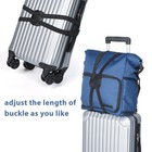 2 Pack Luggage Straps Bungees adjustable Suitcase Carry On Bag Handle Portabl   