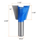 1 2  Shank 1-1 2  Dia Tungsten Carbide Dovetail Joint Bit Dovetail Router Bit