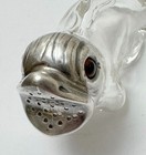 Austrian Sterling Silver And Glass Seal Form Sugar Shaker