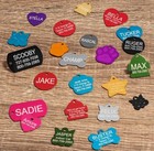 Pet Tags custom Personalized Engraved Dog Cat Id Name Tag bone Aluminum Charm