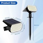 4 Pack Solar Spot Lights 72 Leds  3 Lighting Modes 2-in-1 Solar Landscape Spotli