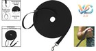 Dog Training Lead 20ft Nylon Recall Agility Leash For Medium Dogs     Black