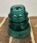Vintage Antique Hemingray No 42 Blue aqua green Glass Insulator -made In The Usa