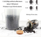 Artificial Coffee Beans 500g  1500pcs  Fake Coffee Beans For Home Kitchen Table