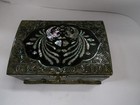 Gorgeous Vintage Chinese Black Lacquer Mother On Pearl Box Decorative