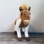 13    Fao Schwarz Toys R Us Exclusive White  brown Horse Plush Stuffed Animal 2015