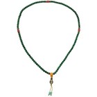 Vintage Chinese Old Natural Jade Tibetan Buddhism Prayer Beads Dzi 32   