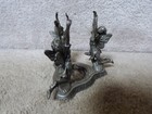 Detailed Pewter 3 Fairies Candle Holder Whimsical Fantasy 1 5  Candle 4 