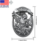 St Michael Medal For Car   saint Michael Visor Clip-st Michael The Archangel Autom