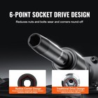 3 8  Drive Sae   Metric Impact Socket Set     Deep   Standard Sockets  Chrome-m   