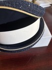 Chanel Beauty Pouch Navy Blue Tweed Round 6 x6 x2  Bnib Vip Gift Original Box