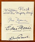 Milton Reid Signed Autographed Card  The Mighty Charg Wrestler 3 Signatures Rare