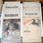 Lot Of 12 Vintage Music Sheets
