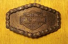 1976 Harley Davidson Chain Belt Buckle  4077  Brass