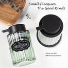 Foaming Soap Dispenser  Plastic Pump   Glass Soap Bottle  Refillable 8oz Hand
