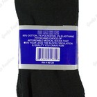 3-12 Lots Mens Women Black Ankle Quarter Cotton Loose Fit Socks 9-11 10-13 13-15