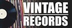 Vintage Records Advertising Banner Vinyl Sign Music Antique Rare Albums Songs