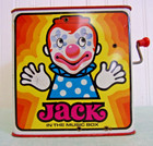 Vintage 1971 Mattel Jack In The Music Box Crank Metal Pop Up Clown Toy Works 