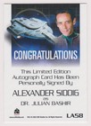 Star Trek Connections Autograph Alexander Siddig As Julian Bashir Legends Auto