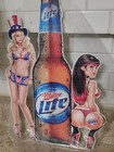 Vintage Style Sexy Girl Miller Lite Metal Sign Man Cave Bar Pub Wall Decor 15 5 
