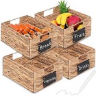 Rectangular Seagrass Baskets Hanging Storage Baskets Kitchen Storage 