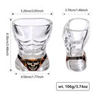 Funny Shot Glasses Set Of 2 Muscle Man Bikini Body Novelty Gag Gift Party Favors