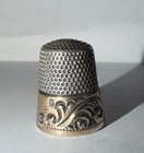 Ketcham   Mcdougall Sterling Silver With Gold Band Thimble Circa 1880