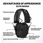 Walkers Razor Electronic Shooting Ear Muff Slim Shooting Anti-noise Earphone New