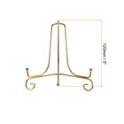 2pcs 5 Inch Plate Stands For Display Iron Folding Easel Plate Holders Gold