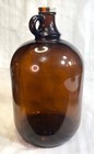 Vintage  A w  Brown Glass  160 Oz  Jug W root Beer   Orange Cap  Refillable
