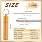 Garfxg 70 Pcs Beading Needles Straight Beading Needles For Jewelry Making  Si   