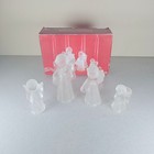 Vintage Centurion Collection Angel Candle Holders - Frosted Glass