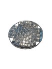  mariposa Basketweave Round Aluminum Bowl With Cutout Handles     Signed 